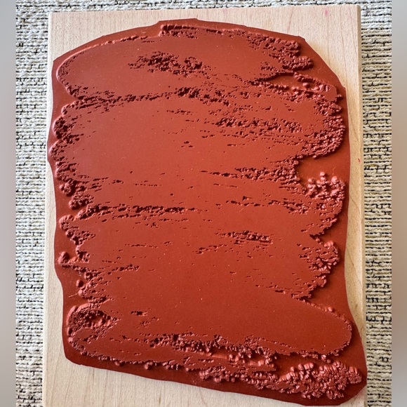 Stampin’ Up! Watercolor Wash red rubber stamp-NWOT - Picture 2 of 2